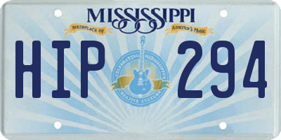 MS license plate HIP294