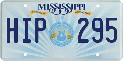 MS license plate HIP295