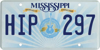 MS license plate HIP297