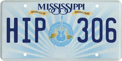 MS license plate HIP306