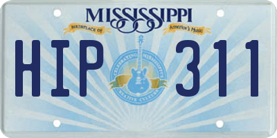 MS license plate HIP311