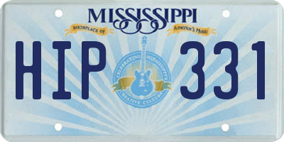 MS license plate HIP331