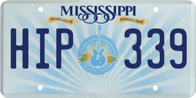MS license plate HIP339