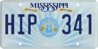 MS license plate HIP341