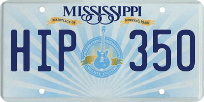 MS license plate HIP350