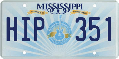 MS license plate HIP351