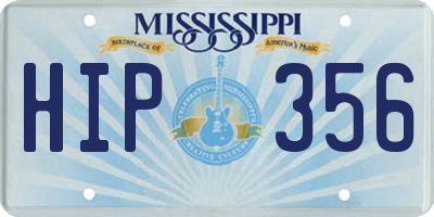 MS license plate HIP356