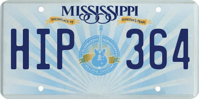 MS license plate HIP364