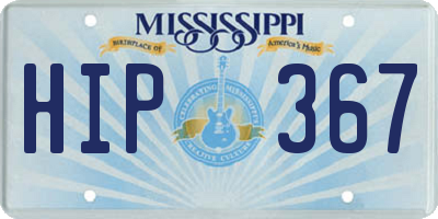 MS license plate HIP367