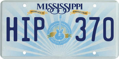 MS license plate HIP370