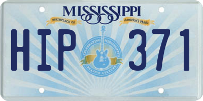 MS license plate HIP371