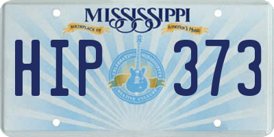 MS license plate HIP373