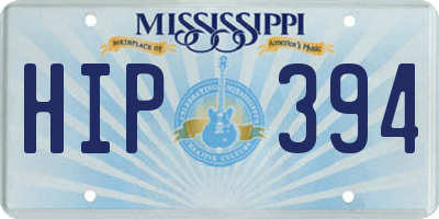 MS license plate HIP394