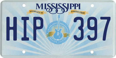 MS license plate HIP397