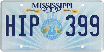 MS license plate HIP399
