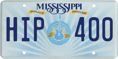 MS license plate HIP400