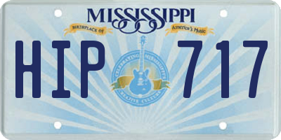 MS license plate HIP717