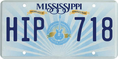 MS license plate HIP718