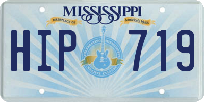 MS license plate HIP719