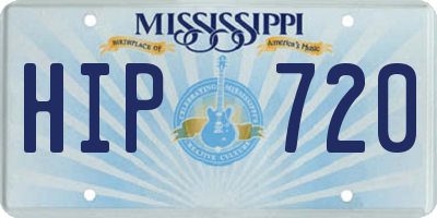 MS license plate HIP720