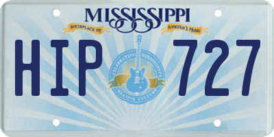 MS license plate HIP727