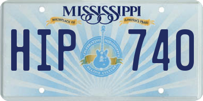 MS license plate HIP740