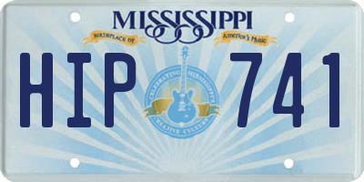 MS license plate HIP741