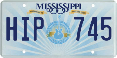MS license plate HIP745
