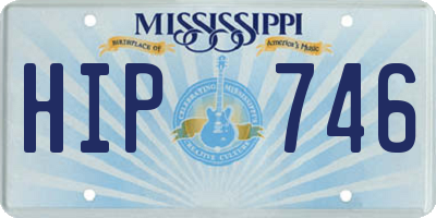 MS license plate HIP746
