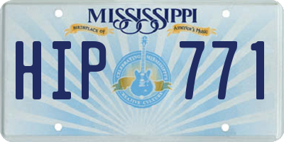MS license plate HIP771