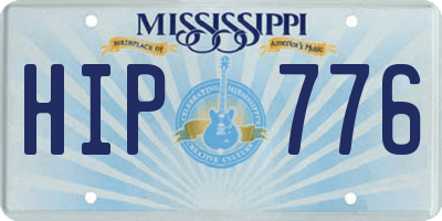 MS license plate HIP776