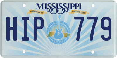 MS license plate HIP779