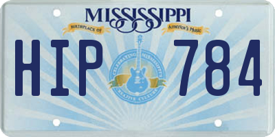 MS license plate HIP784