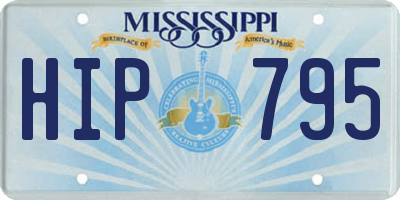 MS license plate HIP795