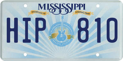 MS license plate HIP810