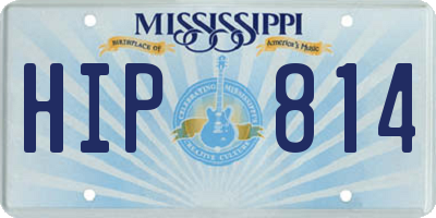 MS license plate HIP814