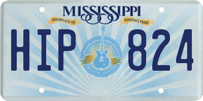 MS license plate HIP824