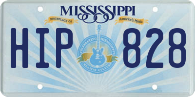 MS license plate HIP828
