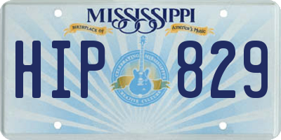MS license plate HIP829