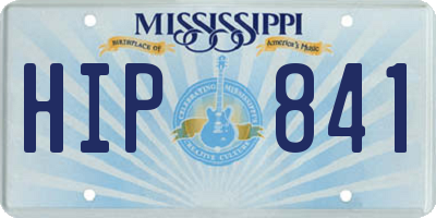 MS license plate HIP841
