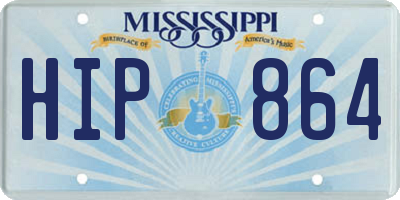 MS license plate HIP864