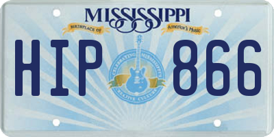 MS license plate HIP866