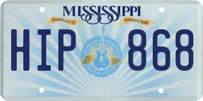 MS license plate HIP868
