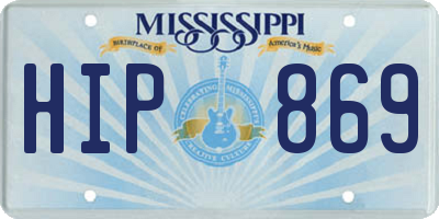 MS license plate HIP869