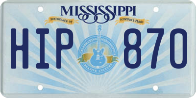 MS license plate HIP870