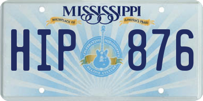 MS license plate HIP876
