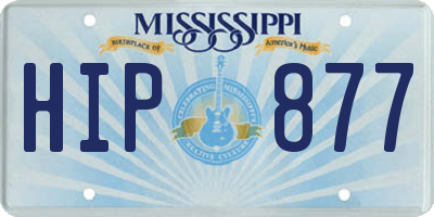 MS license plate HIP877