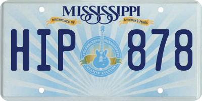 MS license plate HIP878