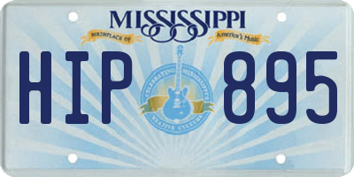 MS license plate HIP895
