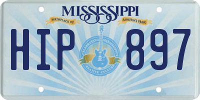 MS license plate HIP897